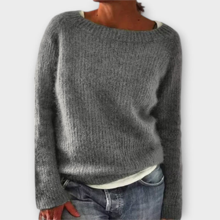 Regine – pull en maille uni
