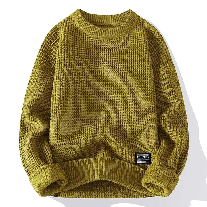 Eric – Pull pour homme premium Lyon avec texture miel pour élégance et confort