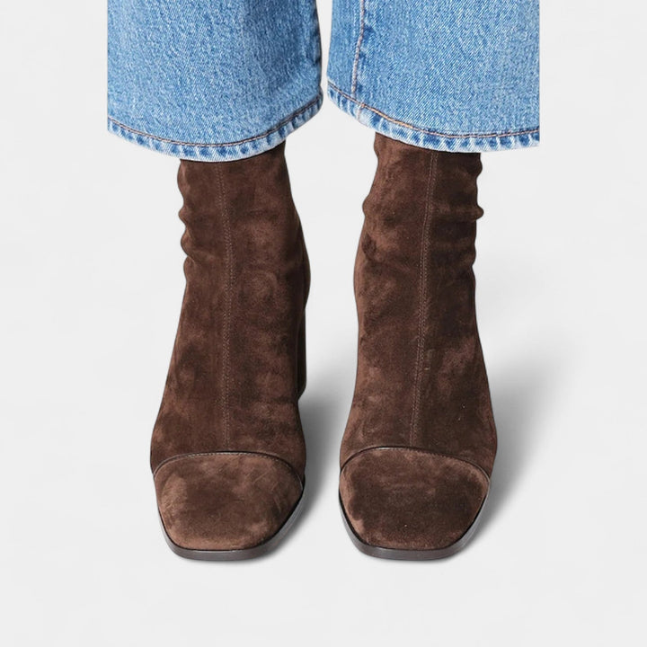 Lea – Chaussures élégantes à bout carré et talon bloc