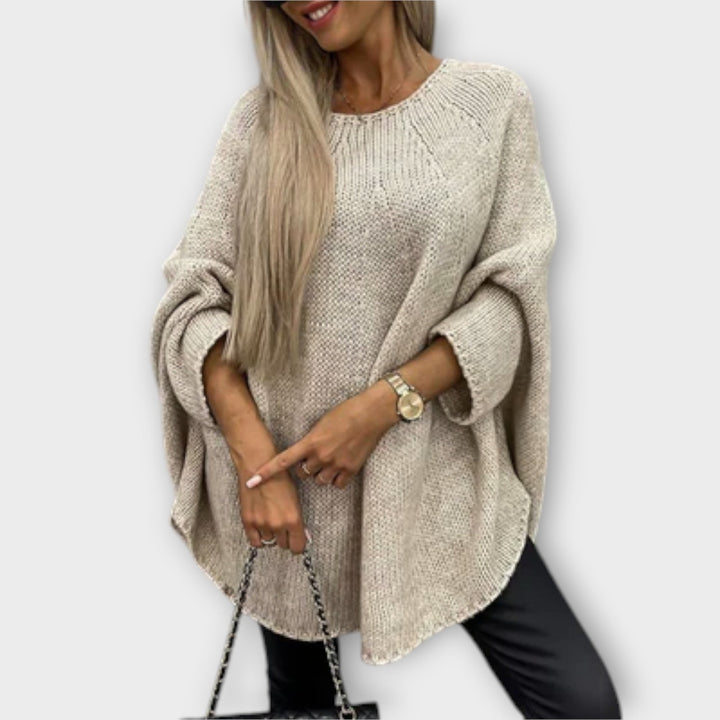 Isabelle - Pull féminin stylé avec col rond