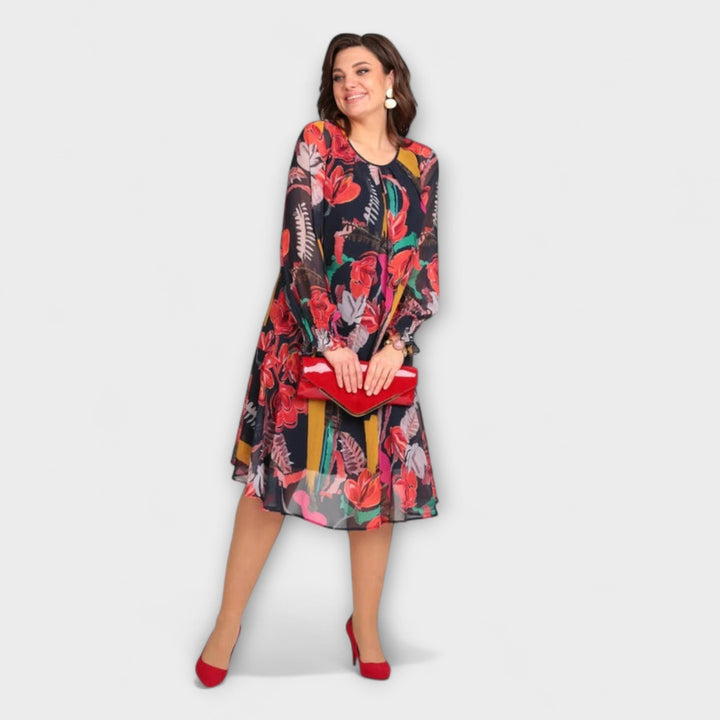 Caroline - Robe élégante pour les rondes pour un maximum de confort