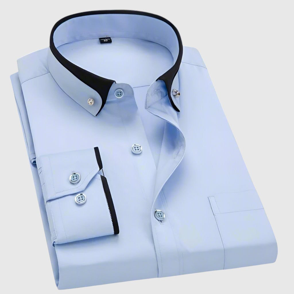 Jan – Chemise pour homme avec des détails contrastés élégants