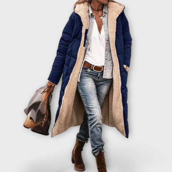 Kora - Manteau chaud avec doublure en fourrure