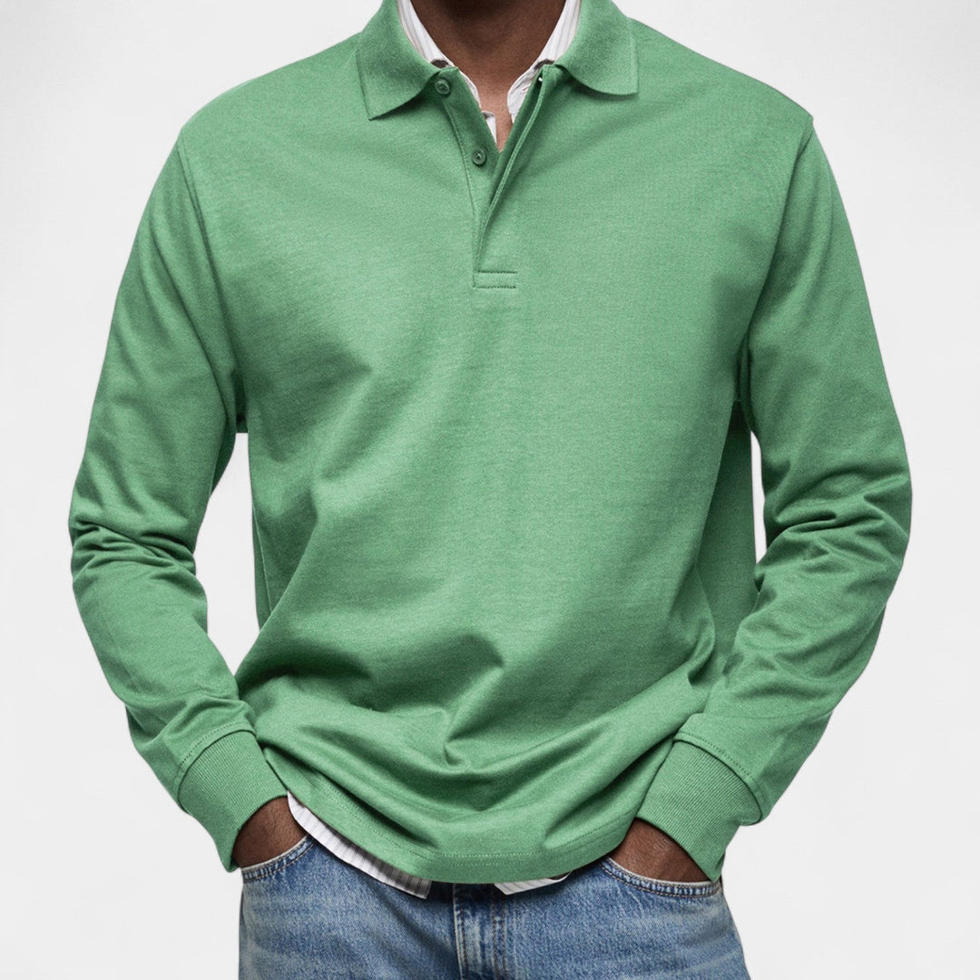 Tomáš – Polo élégant pour homme à manches longues