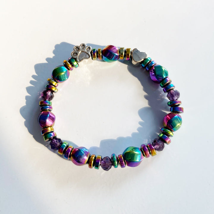 Bracelet magnétique avec pendentif en forme de patte