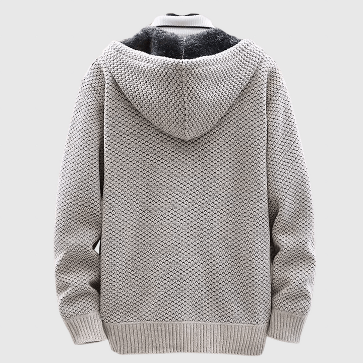 Mojmír – Manteau en tricot avec capuche