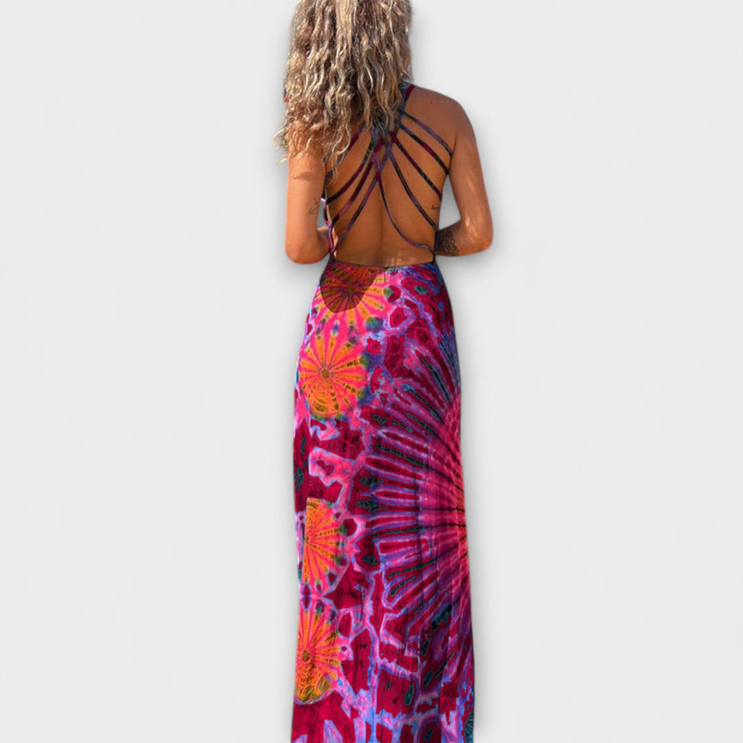 Ronja - La Bamba Imprimé Tie-Dye Maxi Robe