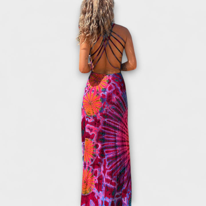 Ronja - La Bamba Imprimé Tie-Dye Maxi Robe