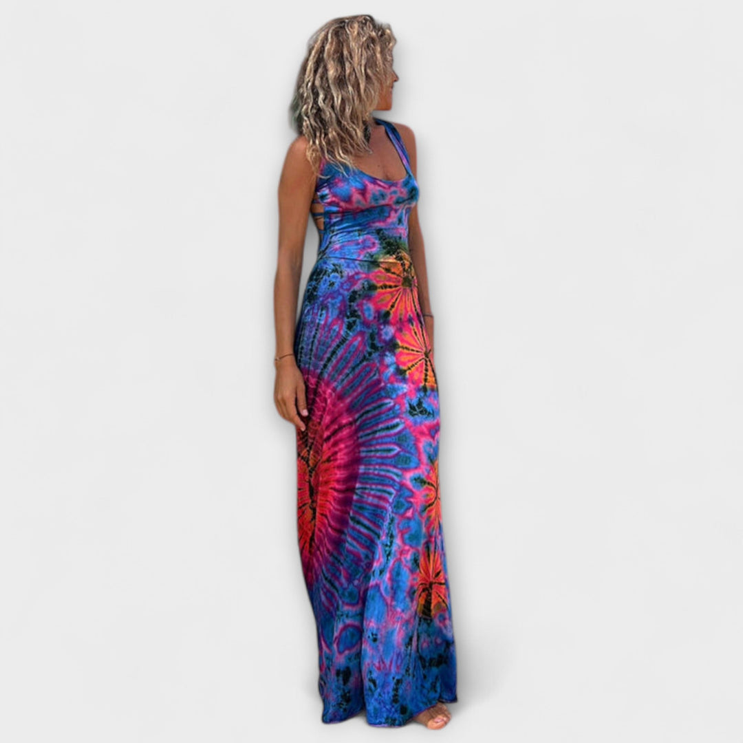 Ronja - La Bamba Imprimé Tie-Dye Maxi Robe