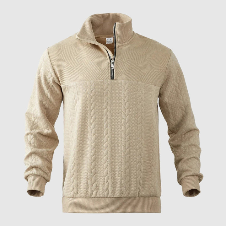 Libuše – Pull premium avec zip quart de longueur
