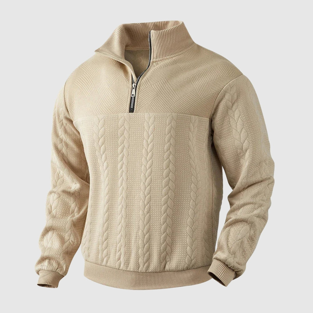 Libuše – Pull premium avec zip quart de longueur