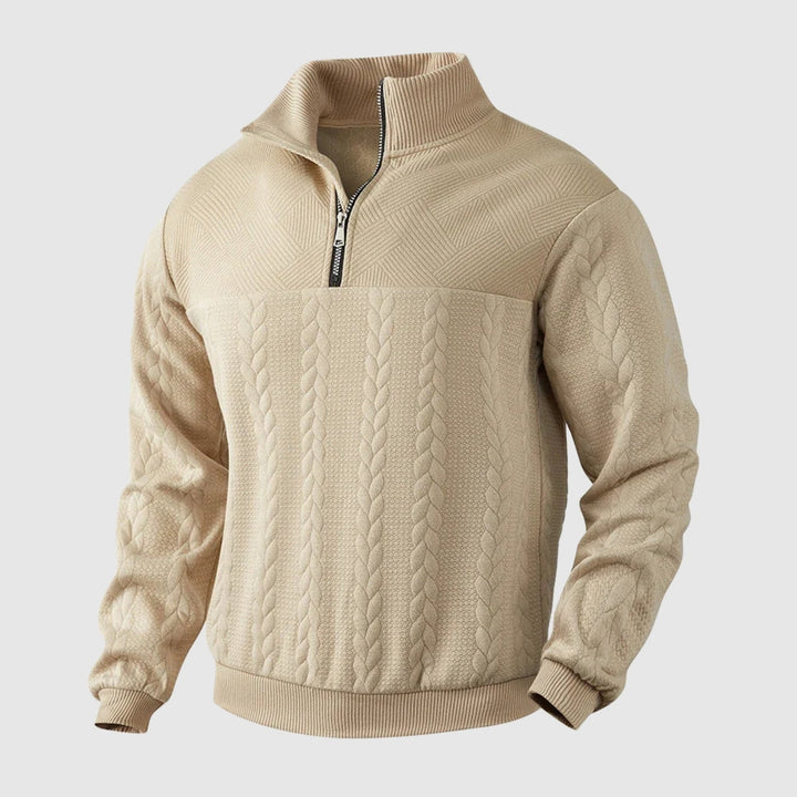 Libuše – Pull premium avec zip quart de longueur