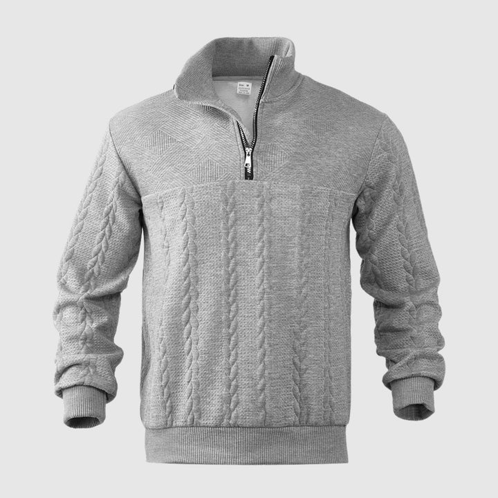 Libuše – Pull premium avec zip quart de longueur