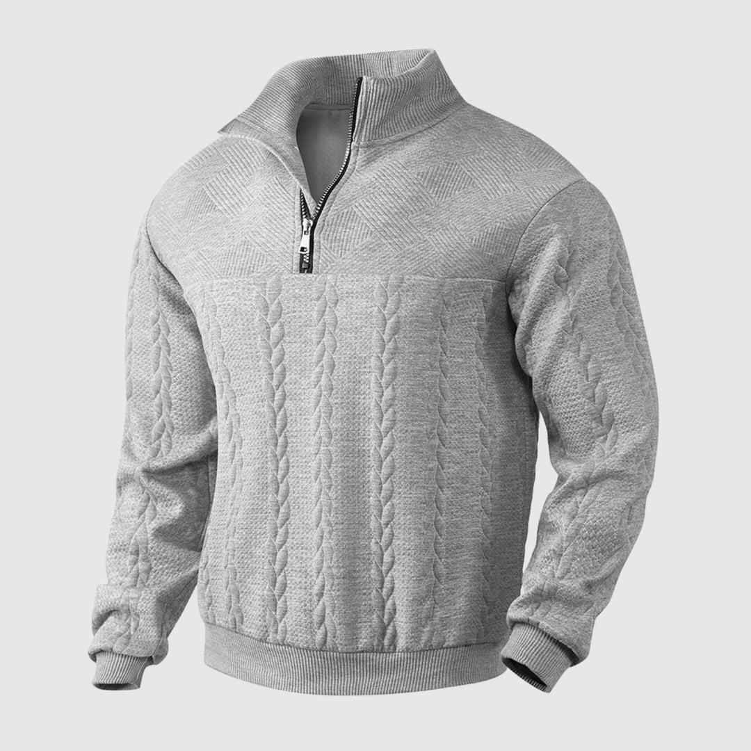 Libuše – Pull premium avec zip quart de longueur