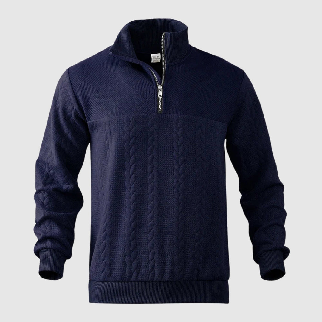 Libuše – Pull premium avec zip quart de longueur