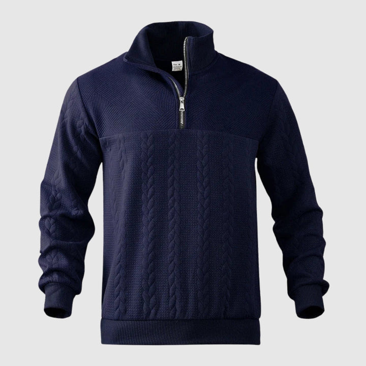 Libuše – Pull premium avec zip quart de longueur