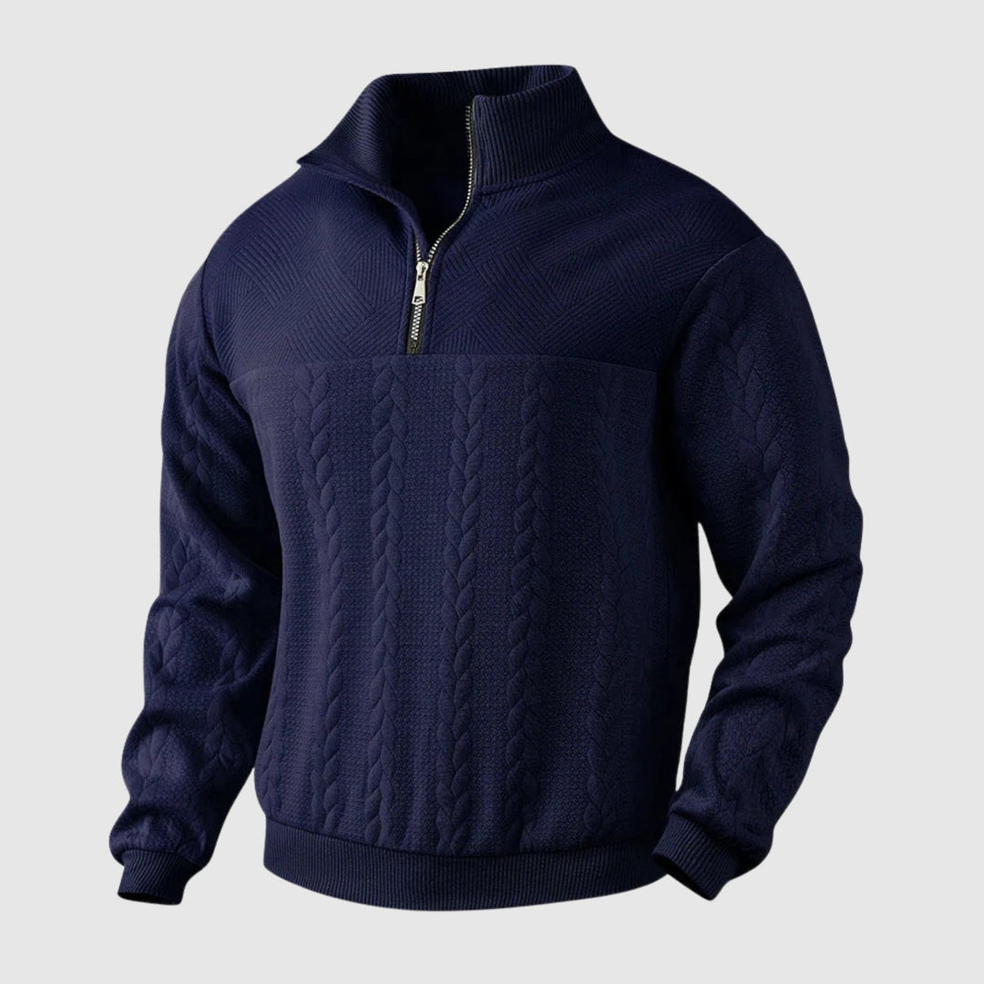 Libuše – Pull premium avec zip quart de longueur