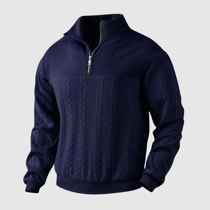 Libuše – Pull premium avec zip quart de longueur