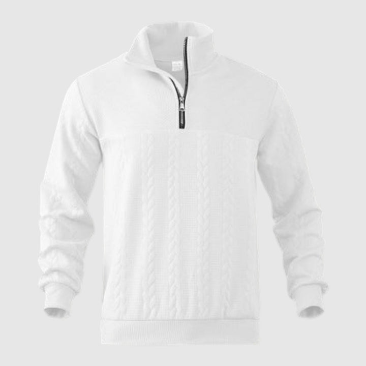 Libuše – Pull premium avec zip quart de longueur
