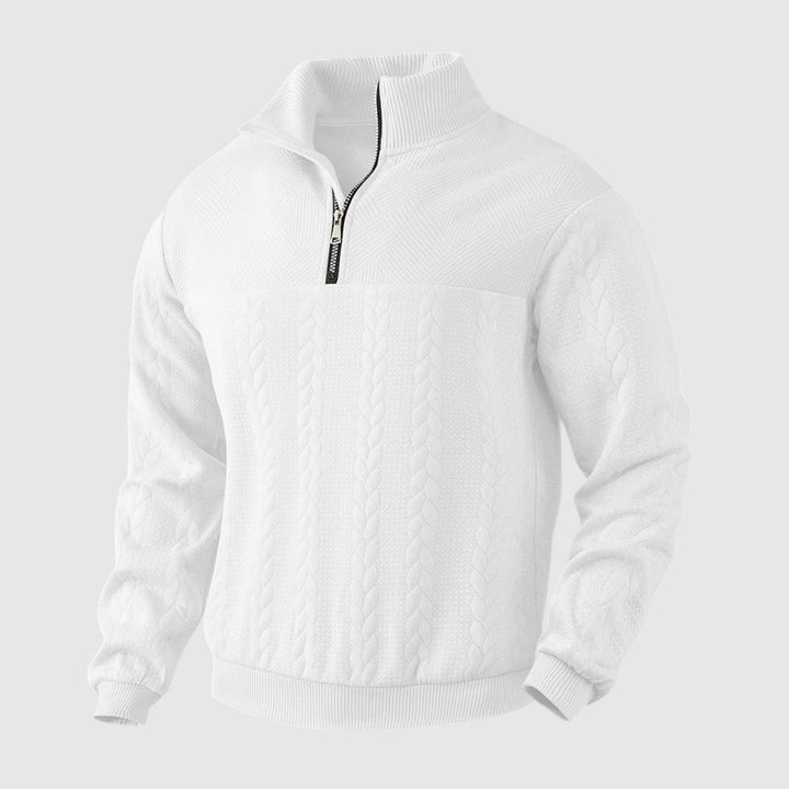 Libuše – Pull premium avec zip quart de longueur
