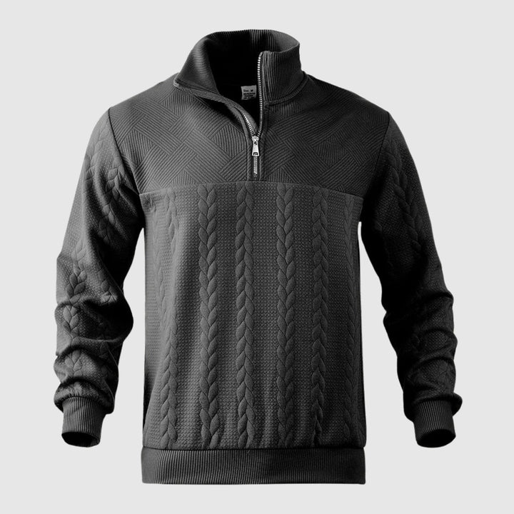 Libuše – Pull premium avec zip quart de longueur