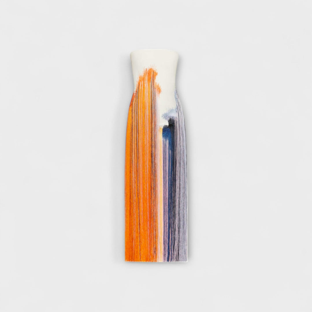 Léto - Robe stylée avec blocs de couleurs et franges tendance