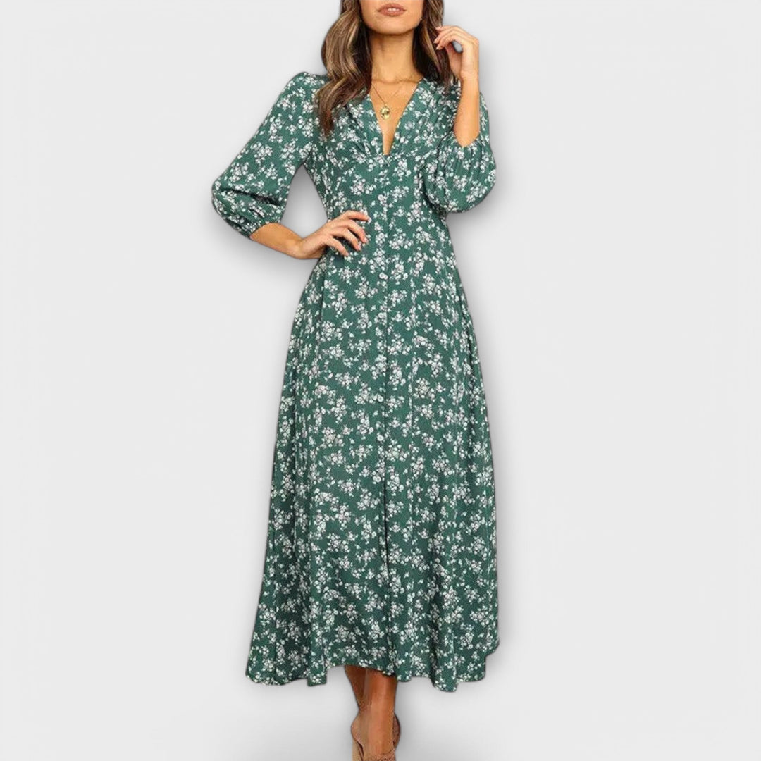 Robe maxi à fleurs pour femmes