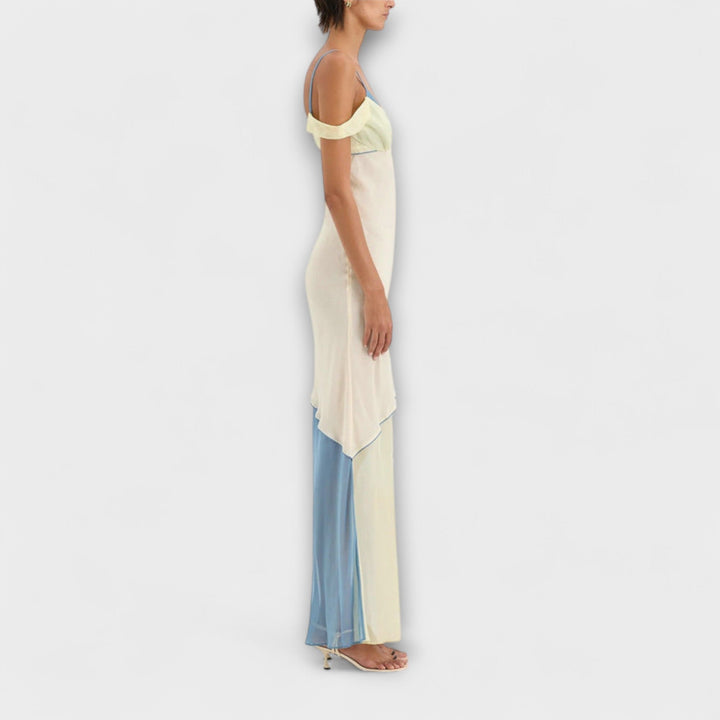 Alora - Robe midi Thames avec détails d'insertion