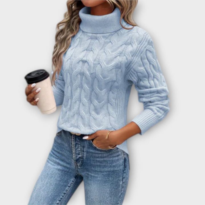 Amelia – Pull col roulé élégant