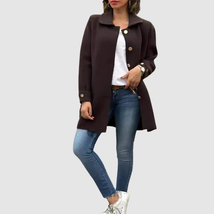 Martina - Manteau oversized classique avec boutons