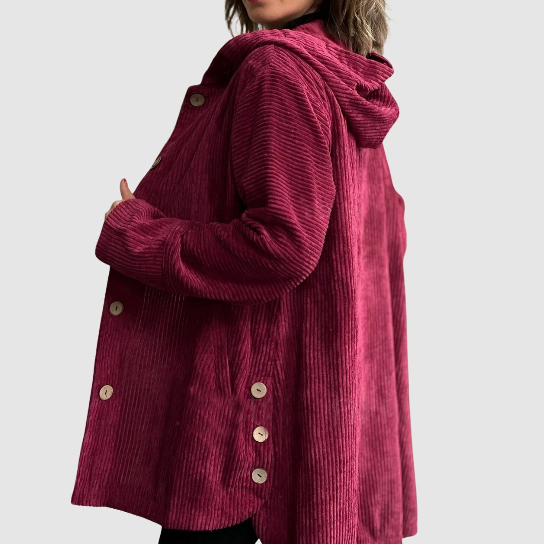 Stella - Veste en velours confortable avec capuche