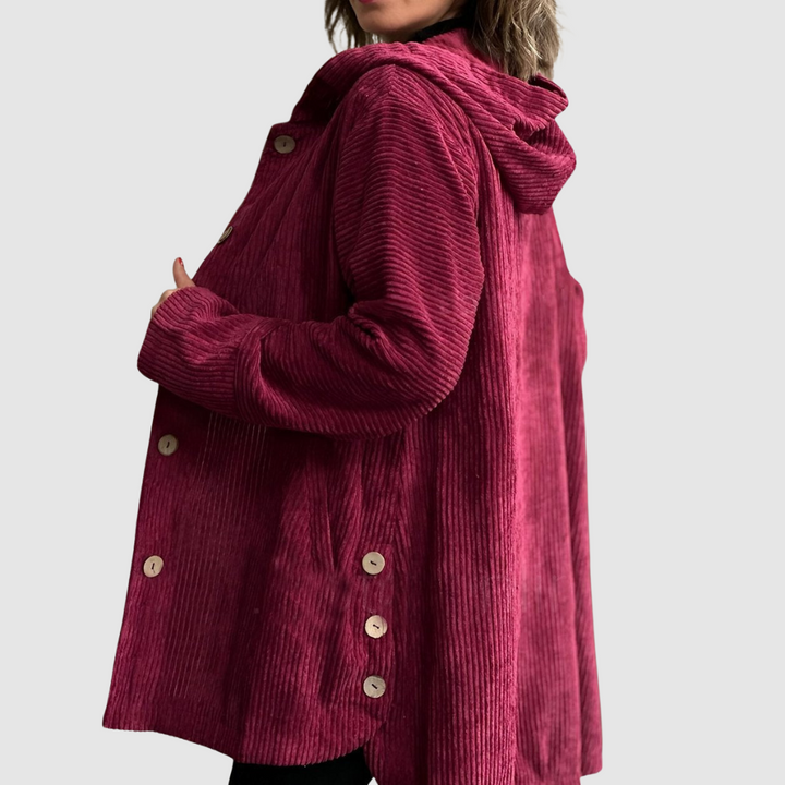 Stella - Veste en velours confortable avec capuche