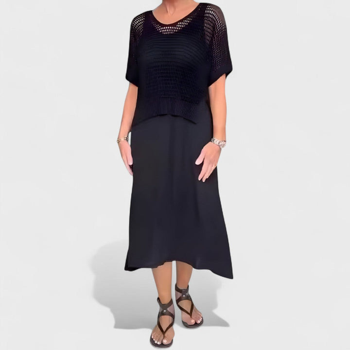 Claudia - Robe d'Été avec Haut en Tricot
