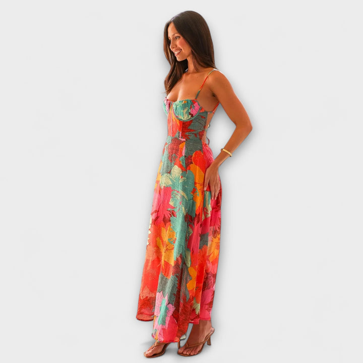 Audrey - Robe à imprimé floral pour femmes - Élégante et attrayante