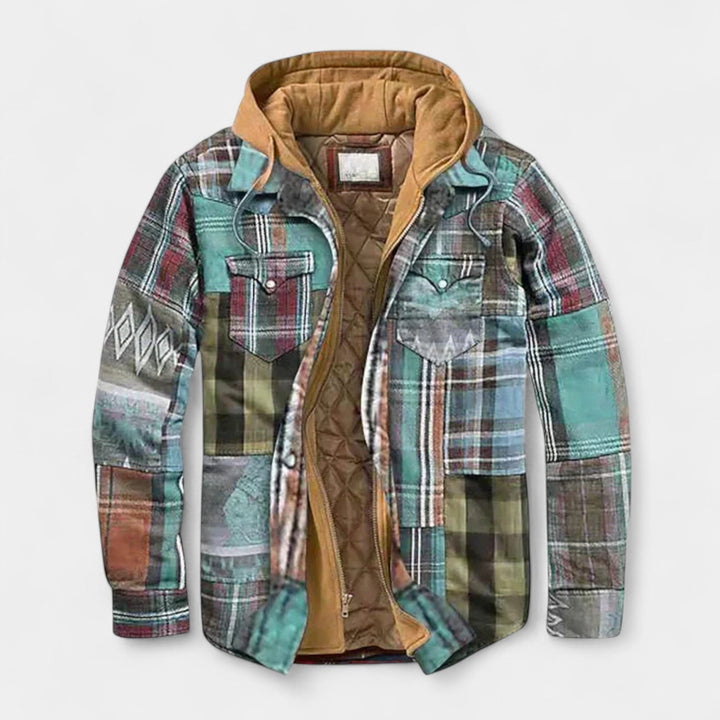 Thomas – Veste patchwork stylée pour hommes confiants