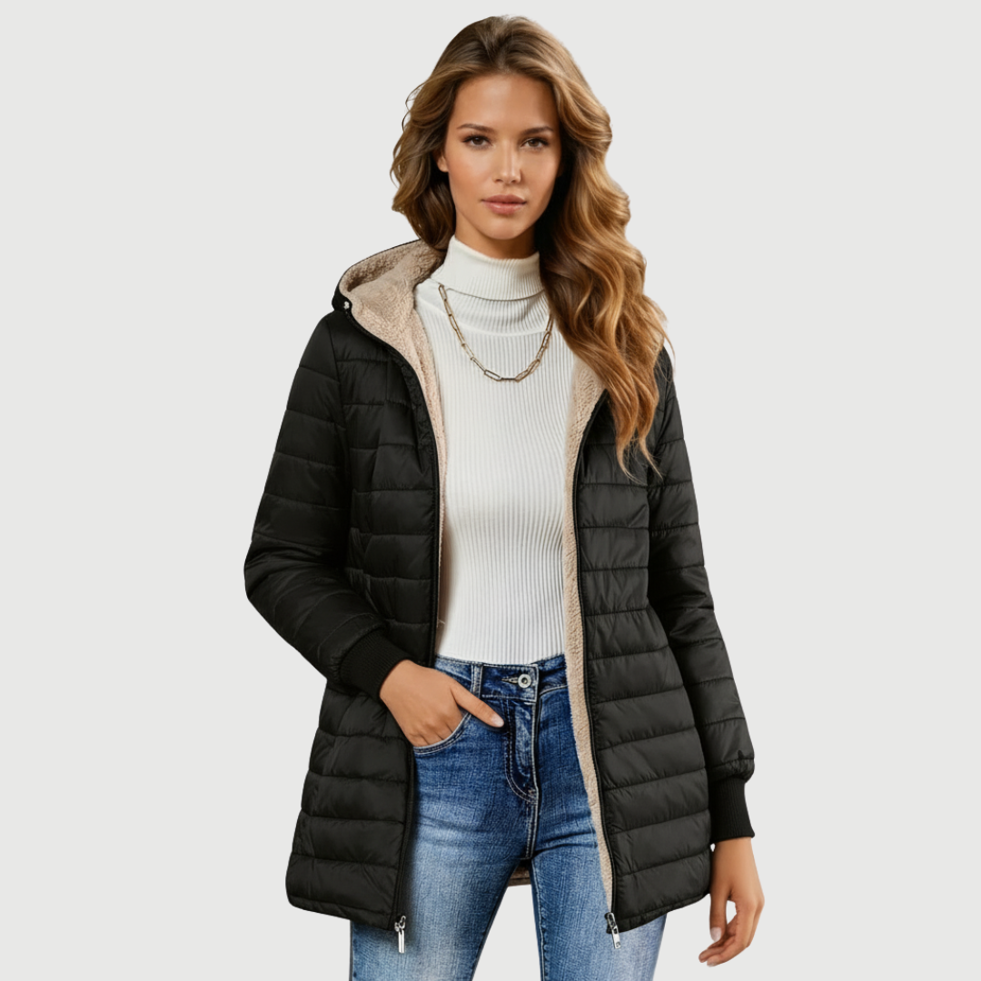 Mija – Long manteau élégant et imperméable