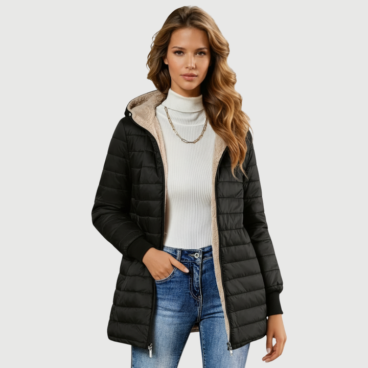 Mija – Long manteau élégant et imperméable