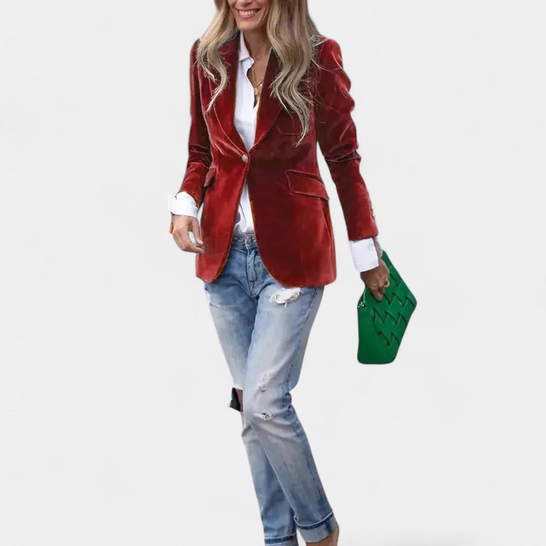 Andrea – Veste en velours