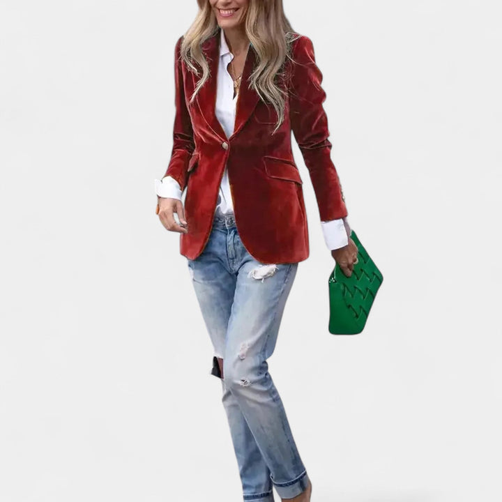 Andrea – Veste en velours