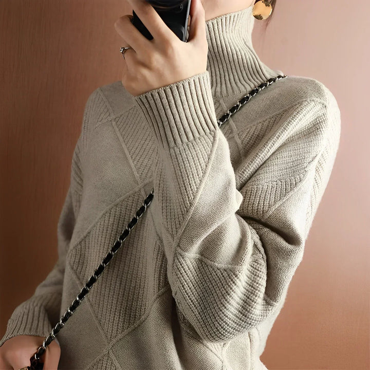 Marcelle | Pull col roulé épais