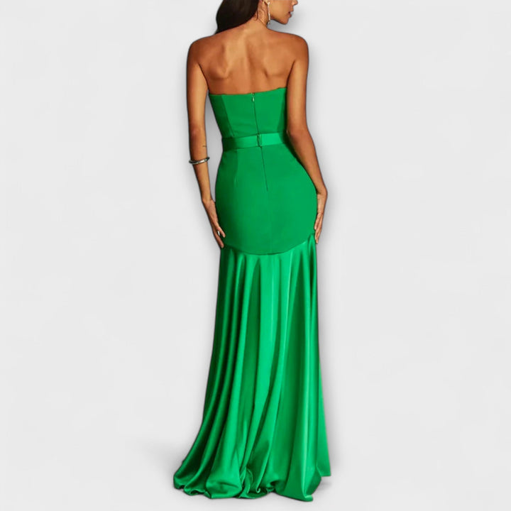 Vada - Robe maxi avec épaules dénudées et décolleté en V