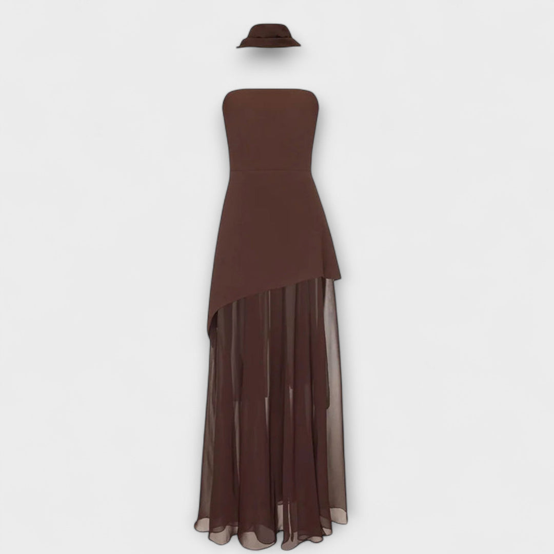 Goldie - Robe Maxi en Chiffon