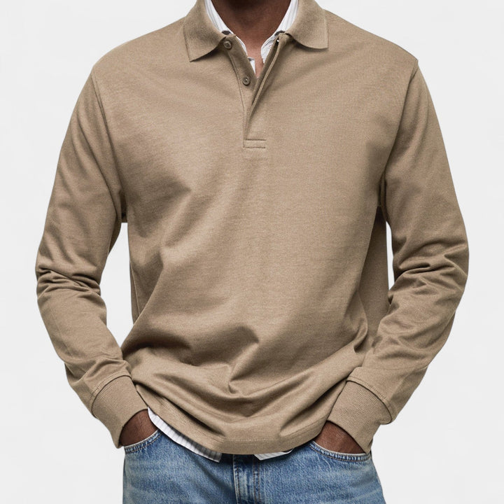 Tomáš – Polo élégant pour homme à manches longues