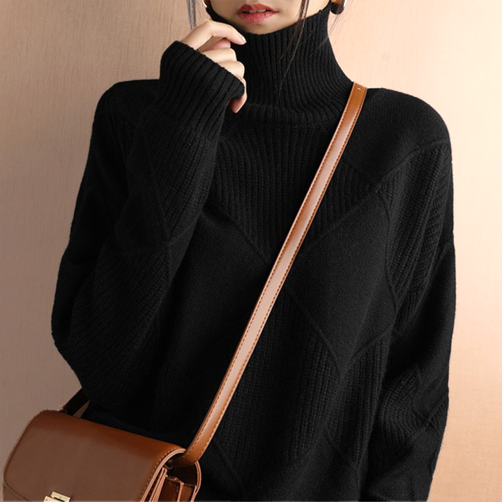 Marcelle | Pull col roulé épais