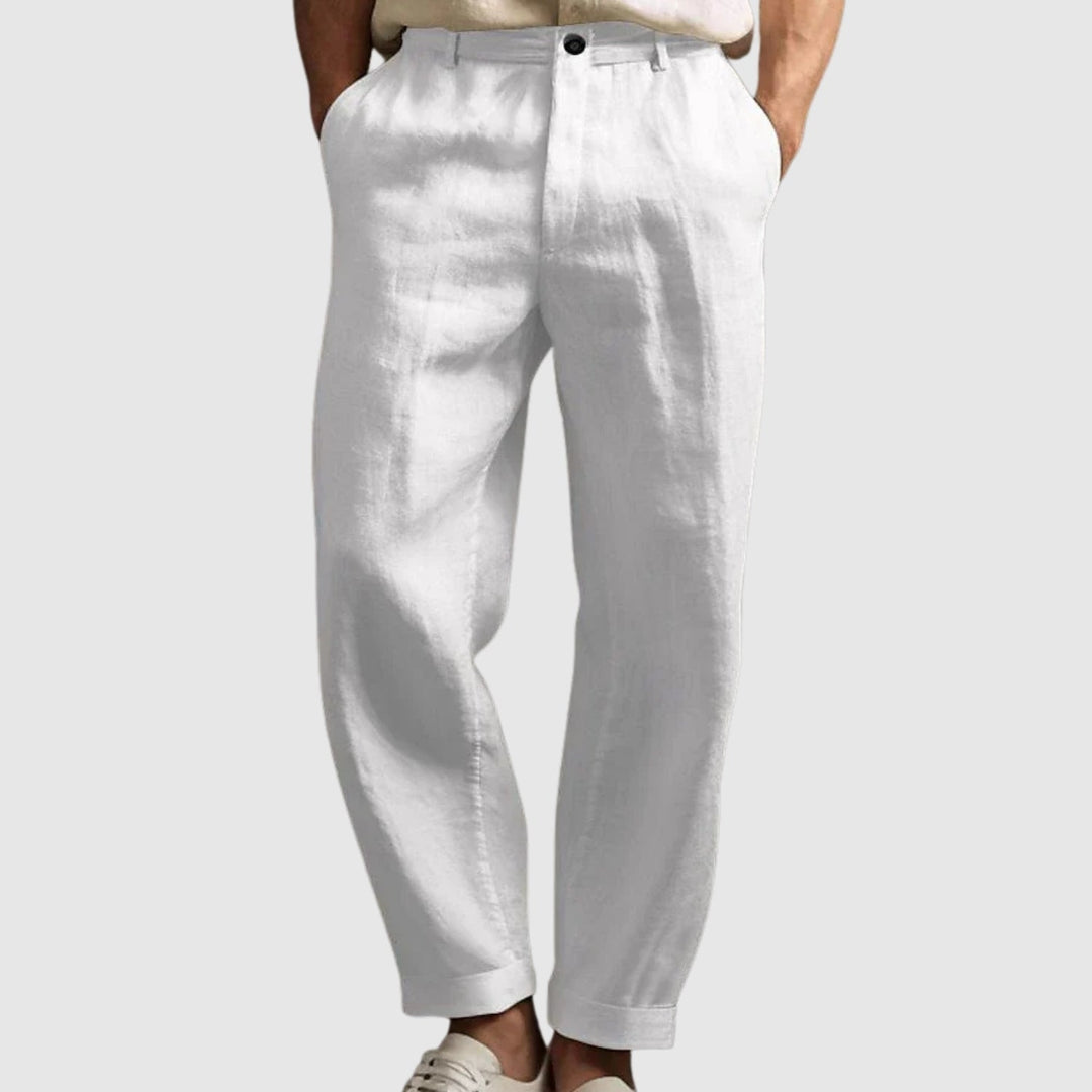 Libuše - Pantalons d'été en coton et lin