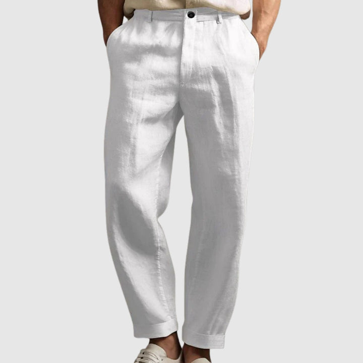 Libuše - Pantalons d'été en coton et lin