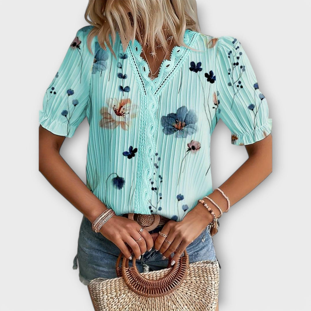 Emily - Blouse à col en V