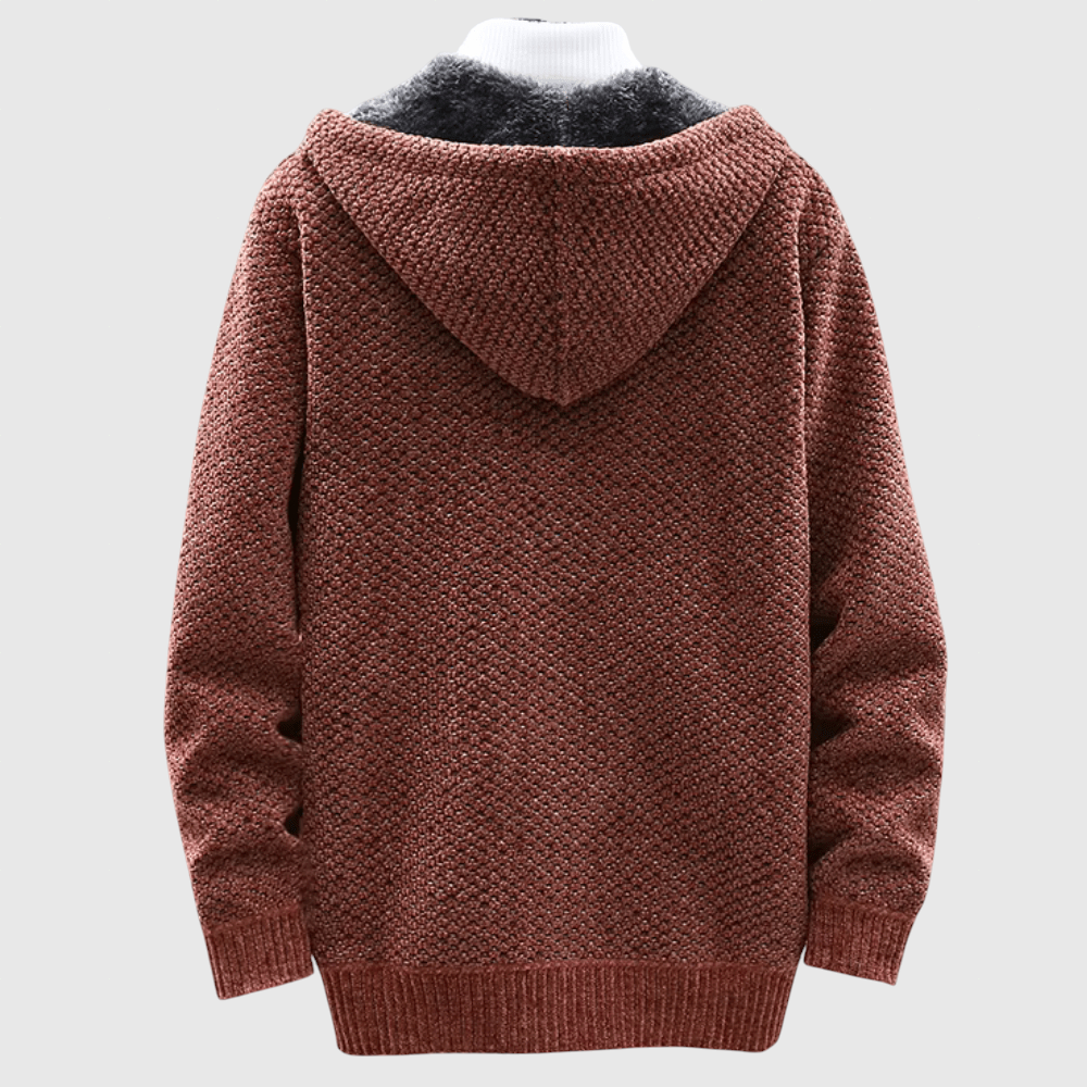 Mojmír – Manteau en tricot avec capuche