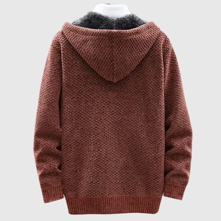Mojmír – Manteau en tricot avec capuche