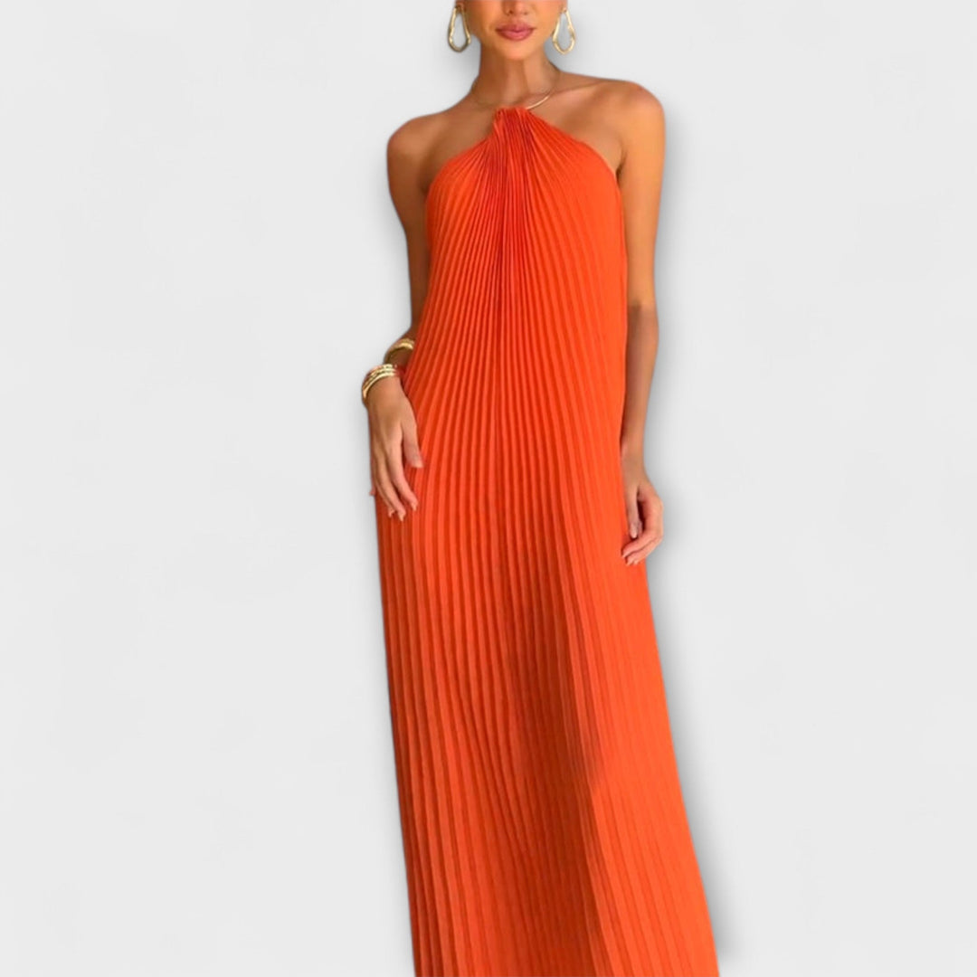 Poppy - Robe stylée avec décolleté plissé